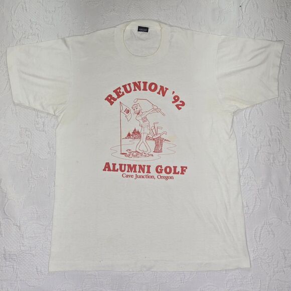 Best Other - Vintage Screen Stars Best 90s Oregon Golf Red White Graphic Tee Shirt XL USA